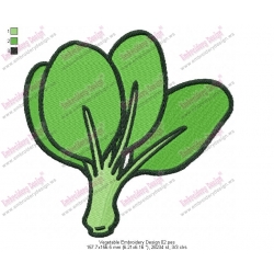 Vegetable Embroidery Design 02